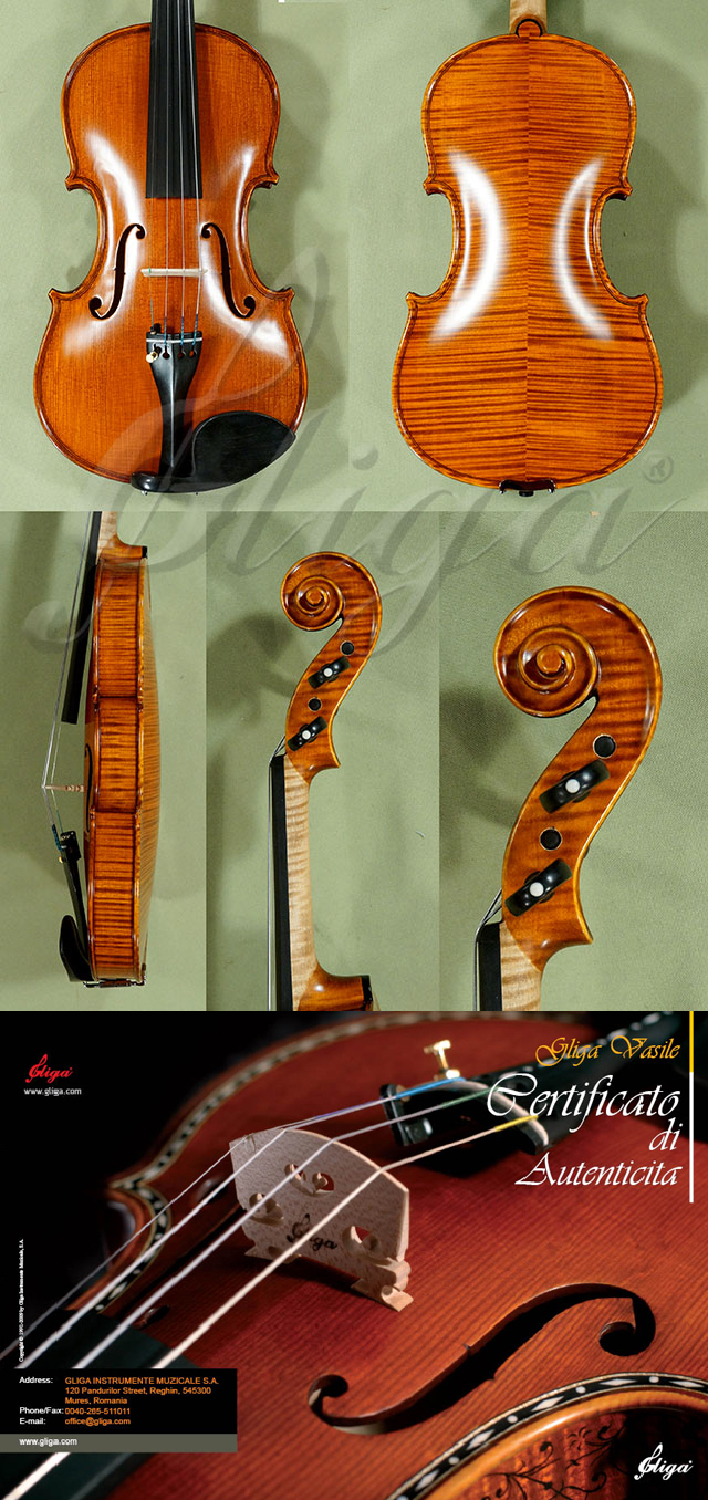 4/4 MAESTRO VASILE GLIGA Left Handed Violin - by Gliga, Violinist 