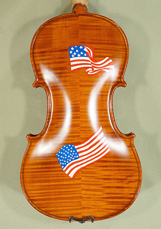 4/4 WORKSHOP 'GEMS 1' USA Flag Violin - by Gliga