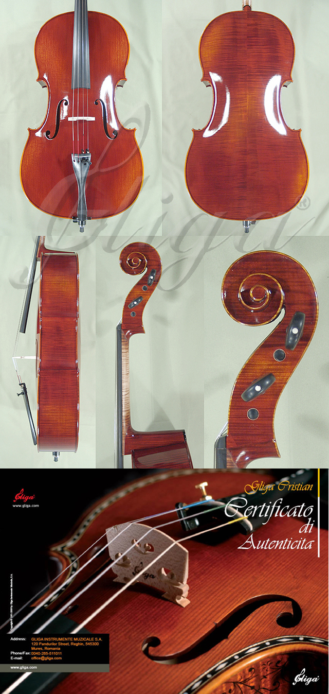 Shiny Antiqued 4/4 MAESTRO GLIGA Cello