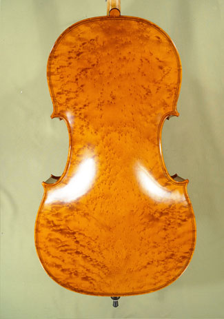 4/4 MAESTRO VASILE GLIGA Inlaid Double Purfling Bird's Eye Maple One Piece Back Cello on sale
