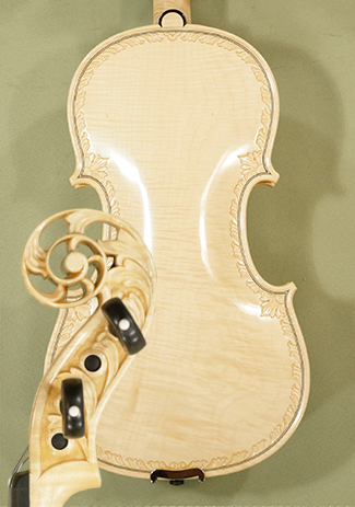 Wood Color 4/4 MAESTRO VASILE GLIGA Scroll One Piece Back Violin on sale