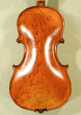 Antiqued 1/8 WORKSHOP \'GEMS 1\' Bird\'s Eye Maple One Piece Back Violin