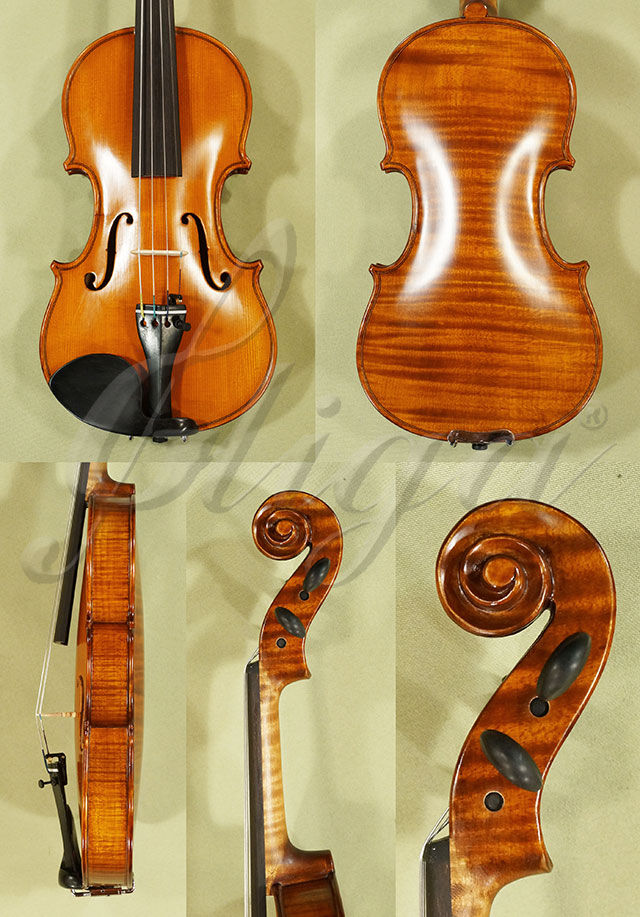 Antiqued 1/4 WORKSHOP 'GEMS 1' One Piece Back Violin