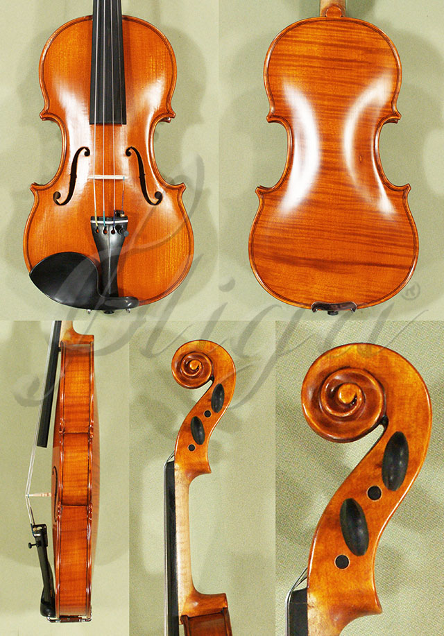 Antiqued 1/4 WORKSHOP 'GEMS 1' One Piece Back Violin