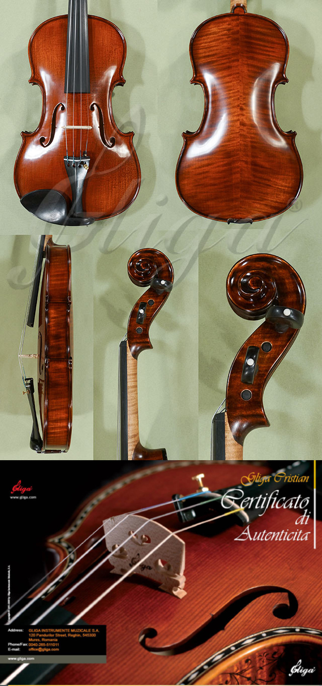 Antiqued 4/4 MAESTRO GLIGA Violin 'Guarneri'