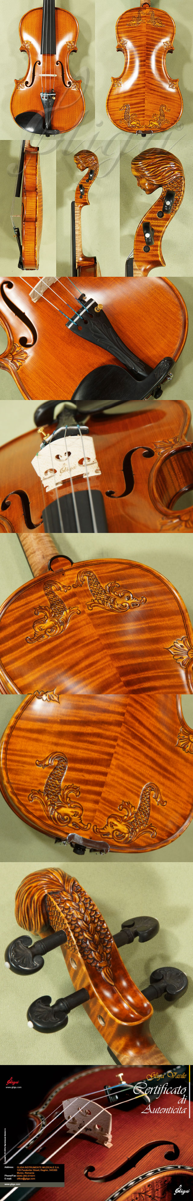 4/4 MAESTRO VASILE GLIGA 'Girl' Scroll Violin