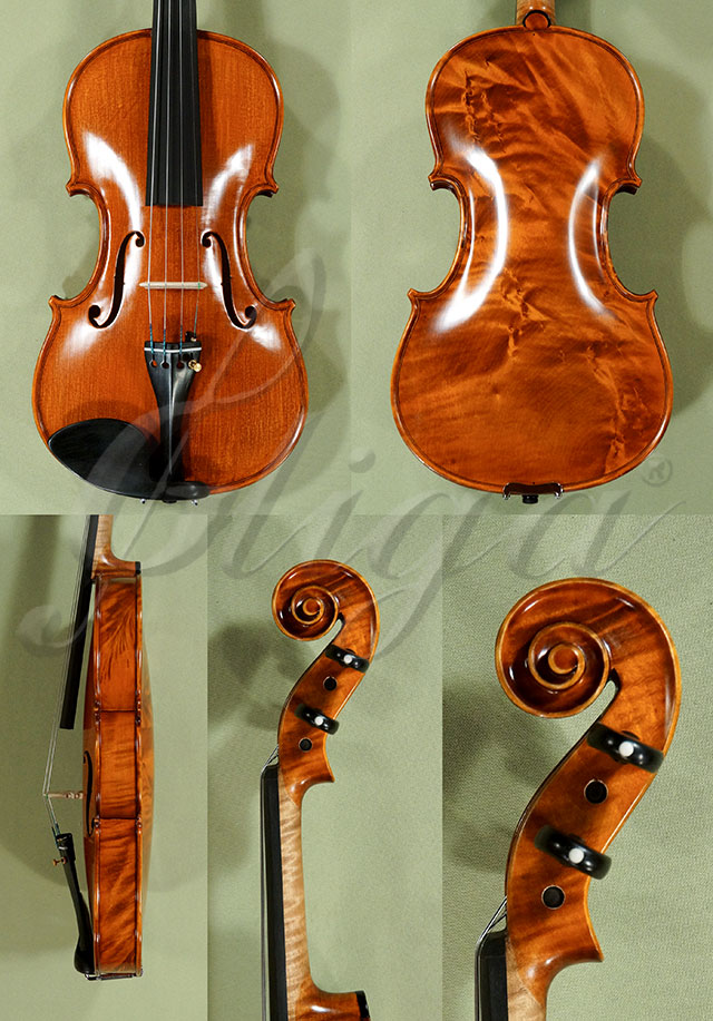 4/4 MAESTRO VASILE GLIGA Wild Maple One Piece Back Violin