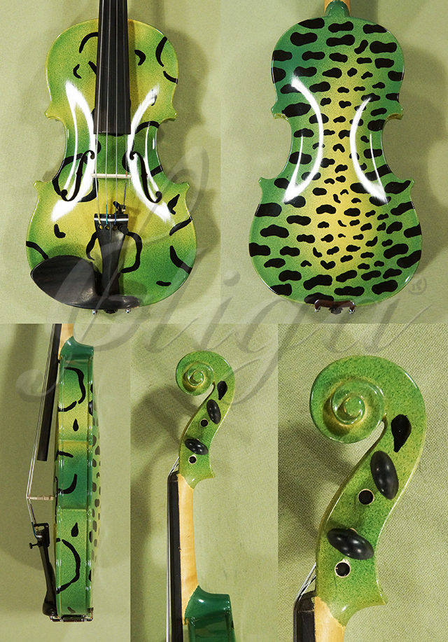 1/8 Student 'GEMS 2' Green Leopard Violin