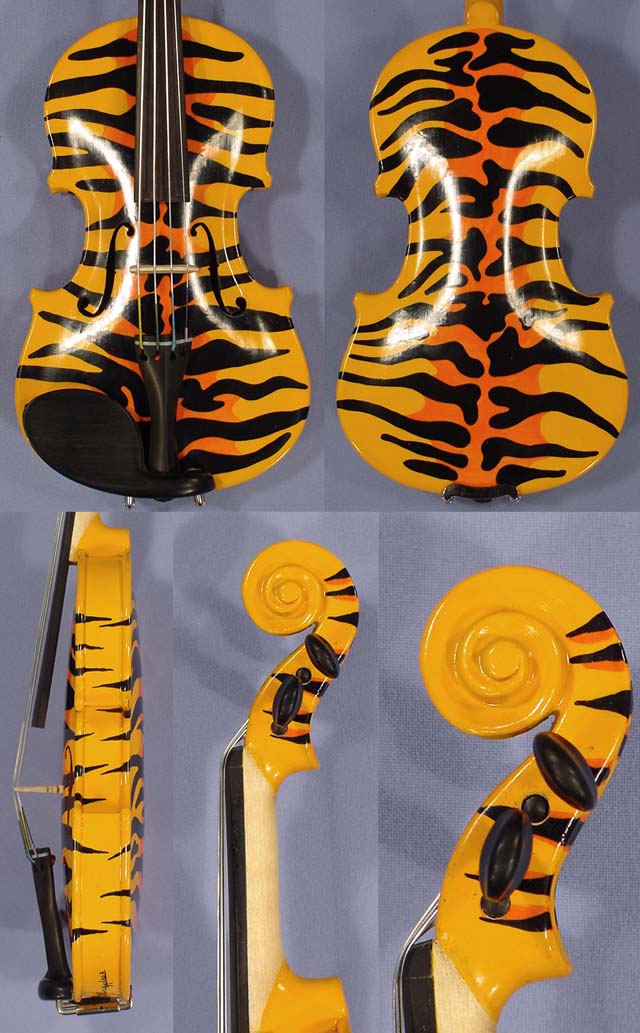 1/32 ADVANCED Student 'GEMS 2' Orange Tiger Violin